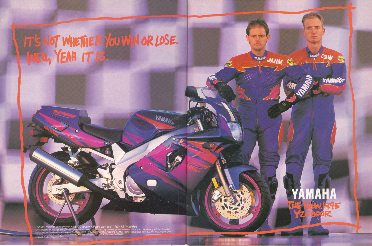 Yamaha ad in Cycle World, May 1994